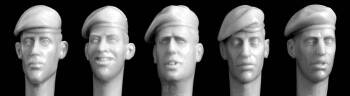 5 Heads Wearing Berets British 1970 onwards