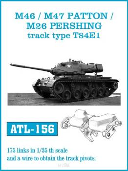 M46m / M47 Patton / M26 Pershing track type T84E1